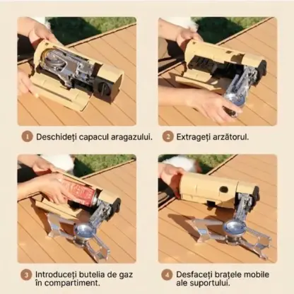 FlameGo™ aragaz pe gaz pliabil portabil