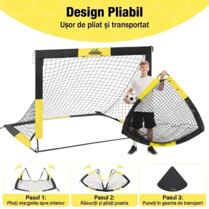 SoccerShot™ poartă de fotbal pentru copii cu țintă