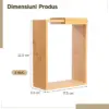 ClearGrain™ borcan de depozitare din lemn și acril (3 buc)