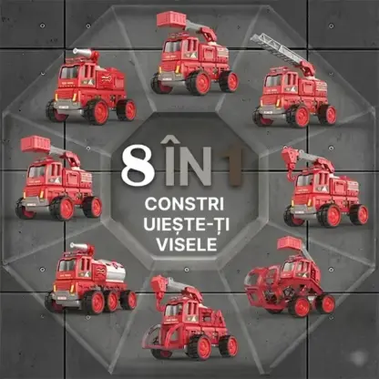 MagnaFleet™ 8 în 1 cutie de asamblare cu plăci magnetice