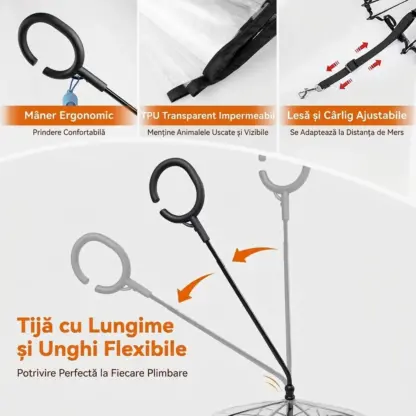 Umbrela pentru lesă de câine ajustabilă PawBrella™