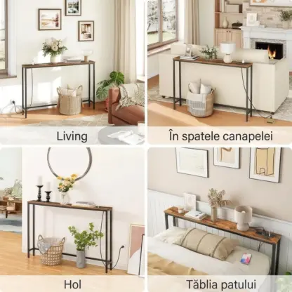 SofaDock™ masă de lângă canapea cu stație de încărcare