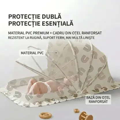 ItchyBarrier™ plasă de țânțari pliabilă pentru bebeluși