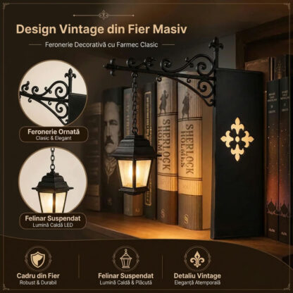 ShelfWisp™ lanternă fantomă pentru bibliotecă – 2 buc.