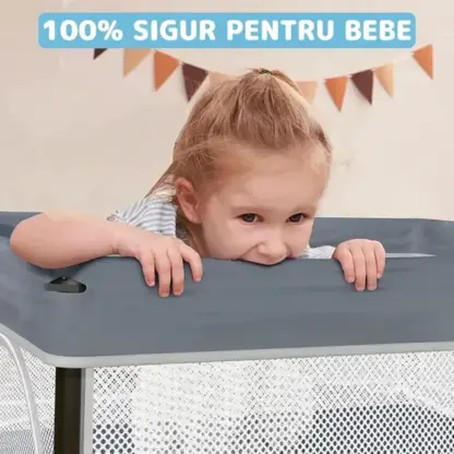 NestPlay™ țarc de joacă pliabil pentru bebeluși (127 x 127 cm)