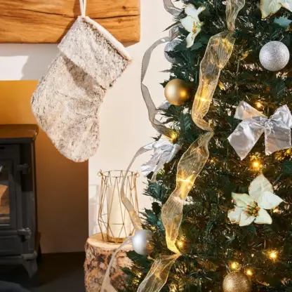 MerryPine™ Pom de Crăciun pliabil pre-decorat