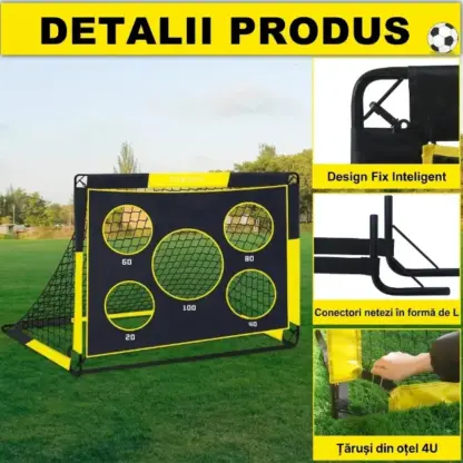 SoccerShot™ poartă de fotbal pentru copii cu țintă