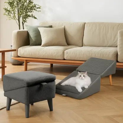 PawStep™ 2 în 1 otoman și rampă pentru câini