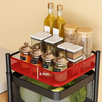 Carucior cu rafturi rotative SpinRack™ - 4 niveluri