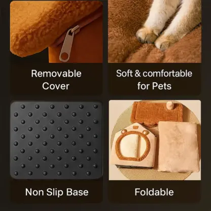 FluffHut™ cuib din pluș pentru animale de companie-middle