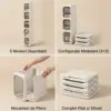 Raft de depozitare suprapozabil cu 5 niveluri GapStack™-middle