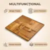 PuzzleTray™ set de tăvi din lemn pentru servire-middle