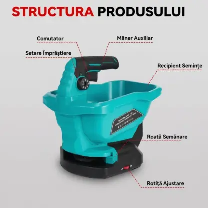 SpreadFlow™ distribuitor pentru semințe și sare fără fir-middle