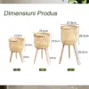 RattanBloom™ ghivece de flori din ratan, de tip floor-standing-middle