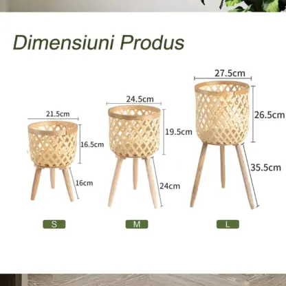RattanBloom™ ghivece de flori din ratan, de tip floor-standing-middle