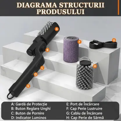 CharBlaze™ perie electrică de curățat grătarul-middle