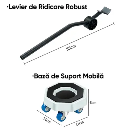 FurnyFlex™ set de rotile pentru transport mobilier-middle