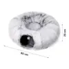Tunel rotund pufos reglabil pentru pisici PurrCave™-middle