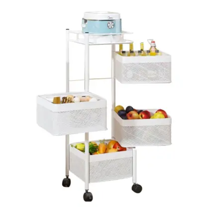 Carucior cu rafturi rotative SpinRack™ – 4 niveluri – Smania