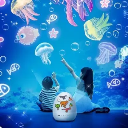 DinoGlow™ LED projektor u obliku jaja dinosaurusa sa 21 temom