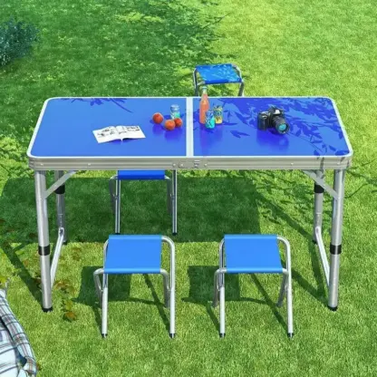 CampMate™ sklopivi aluminijumski kamping sto sa 4 stolice