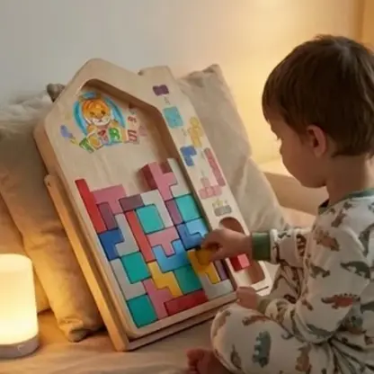 Drvena igra sa kockama za decu TetriWood™