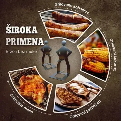 GrillBoyz™ zabavni držači za kobasice – 3 komada
