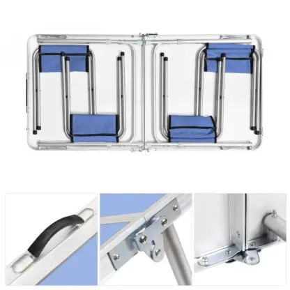 CampMate™ sklopivi aluminijumski kamping sto sa 4 stolice-middle