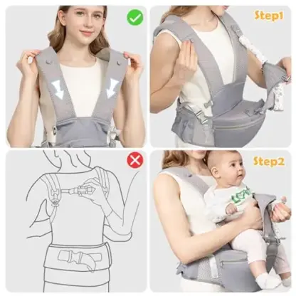 BabyHip™ Nosiljka za bebe sa sedištem na kukovima-middle