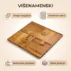 PuzzleTray™ set drvenih poslužavnika u obliku puzli PuzzleTray™-middle