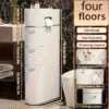 StoreLux™ luksuzna polica za odlaganje za prostore između nameštaja – 4 nivoa-middle