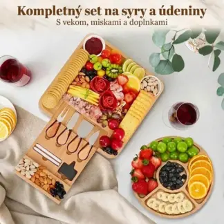 Plattera™ súprava servírovacej dosky na syry a údeniny