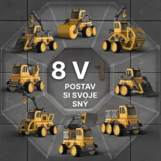 MagnaFleet™ 8 v 1 magnetická stavebnica