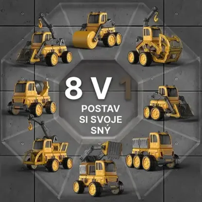 MagnaFleet™ 8 v 1 magnetická stavebnica