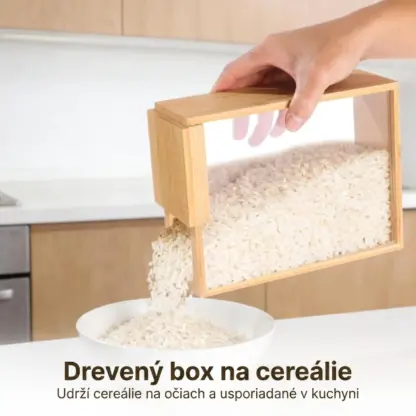 ClearGrain™ dreveno-akrylová úložná dóza (3 ks)