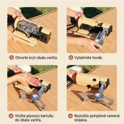 FlameGo™ prenosný skladací plynový varič