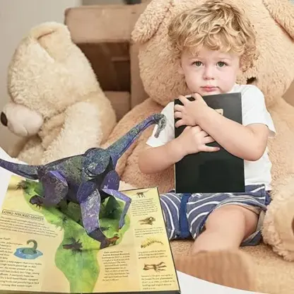 DinoPop™ 3D encyklopédia dinosaurov s vyklápacím dizajnom