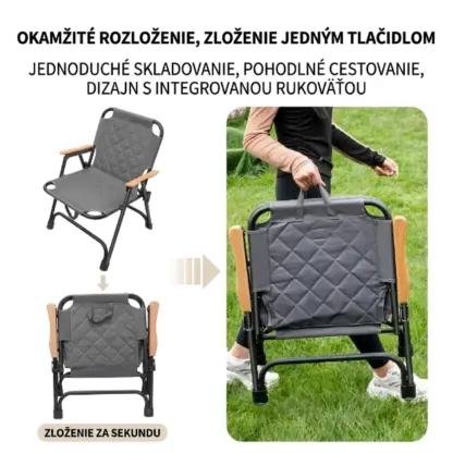 ComfyCamper™ skladacia polstrovaná kempingová sedačka