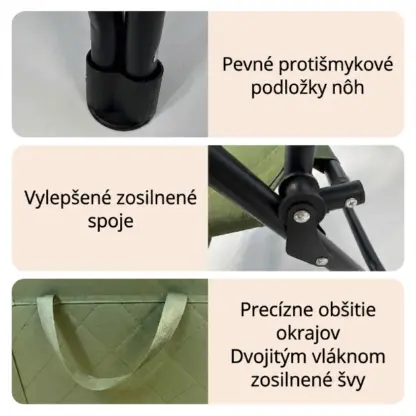 ComfyCamper™ skladacia polstrovaná kempingová sedačka