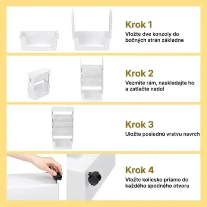 BookCart™ 5-úrovňová pojazdná knižnica