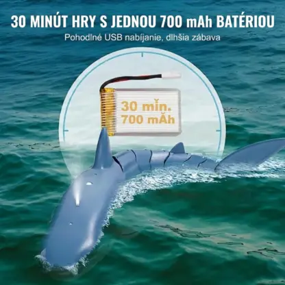 JawHunter™ hračka žraloka bieleho na diaľkové ovládanie