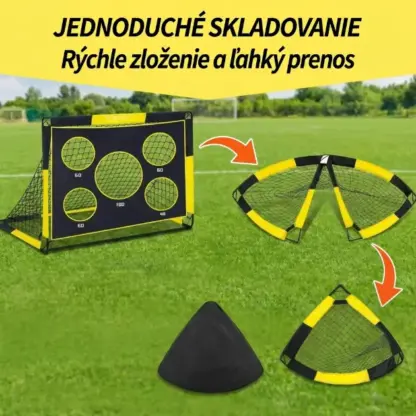 SoccerShot™ detská futbalová bránka s terčom