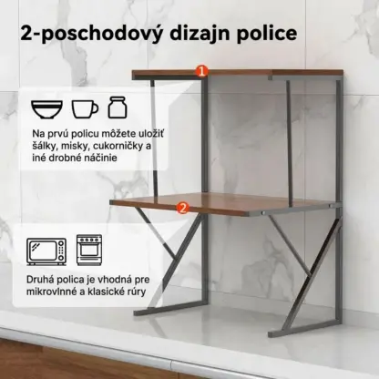 KitchenTower™ trojvrstvový stojan na mikrovlnnú rúru-middle