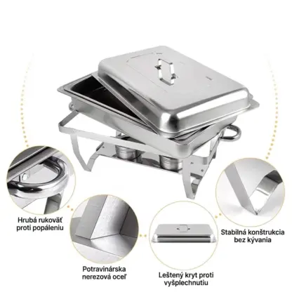 BuffetPro™ dvojkomorový ohrievač jedál-middle