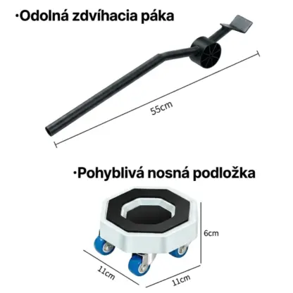 FurnyFlex™ sada nábytkových prepravných koliesok-middle