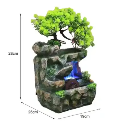 DreamMill™ stolová LED fontána s vodným mlynom-middle
