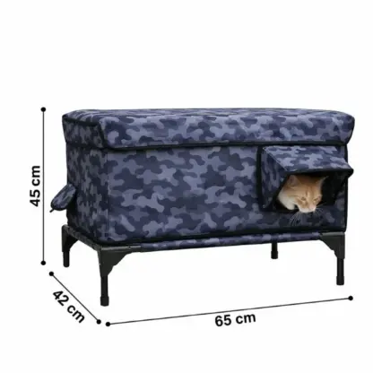 SafePaws™ vonkajší odolný prístrešok pre mačky-middle